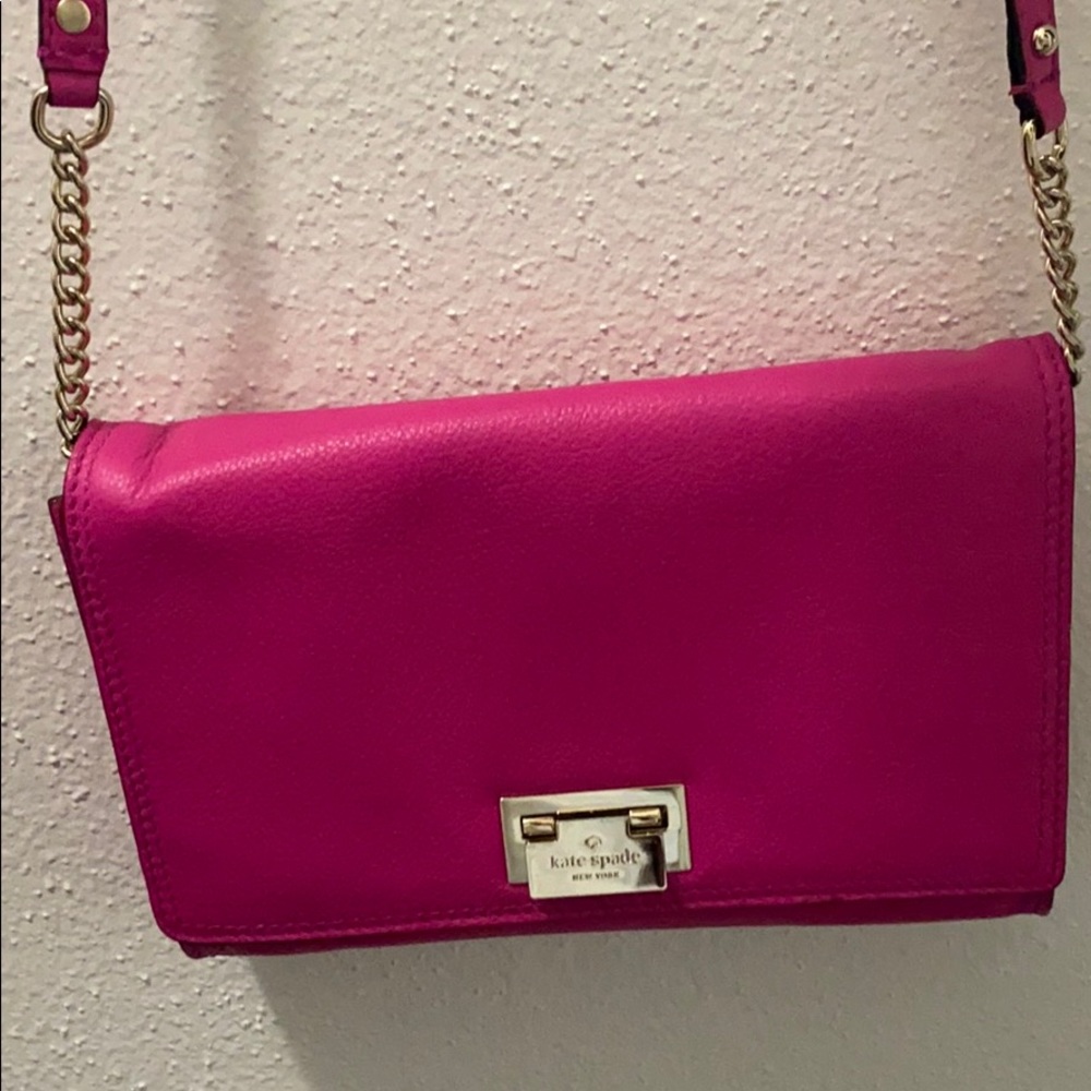Kate Spade bright pink crossbody